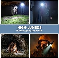 Vista 8 de Rechargeable LED Flashlights High Lumens, 99,000 Lumen Super Bright Flashlight with 7 Modes & Waterproof, Powerful USB Rechargeable Handheld Flash