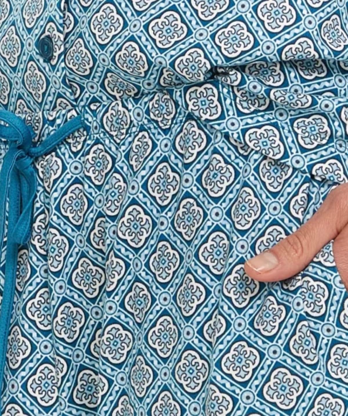 Flora Nikrooz FN Women's 2 Piece Super Soft Satin Trim Notch Collar Pajama Sleep Lounge Set - Image 7