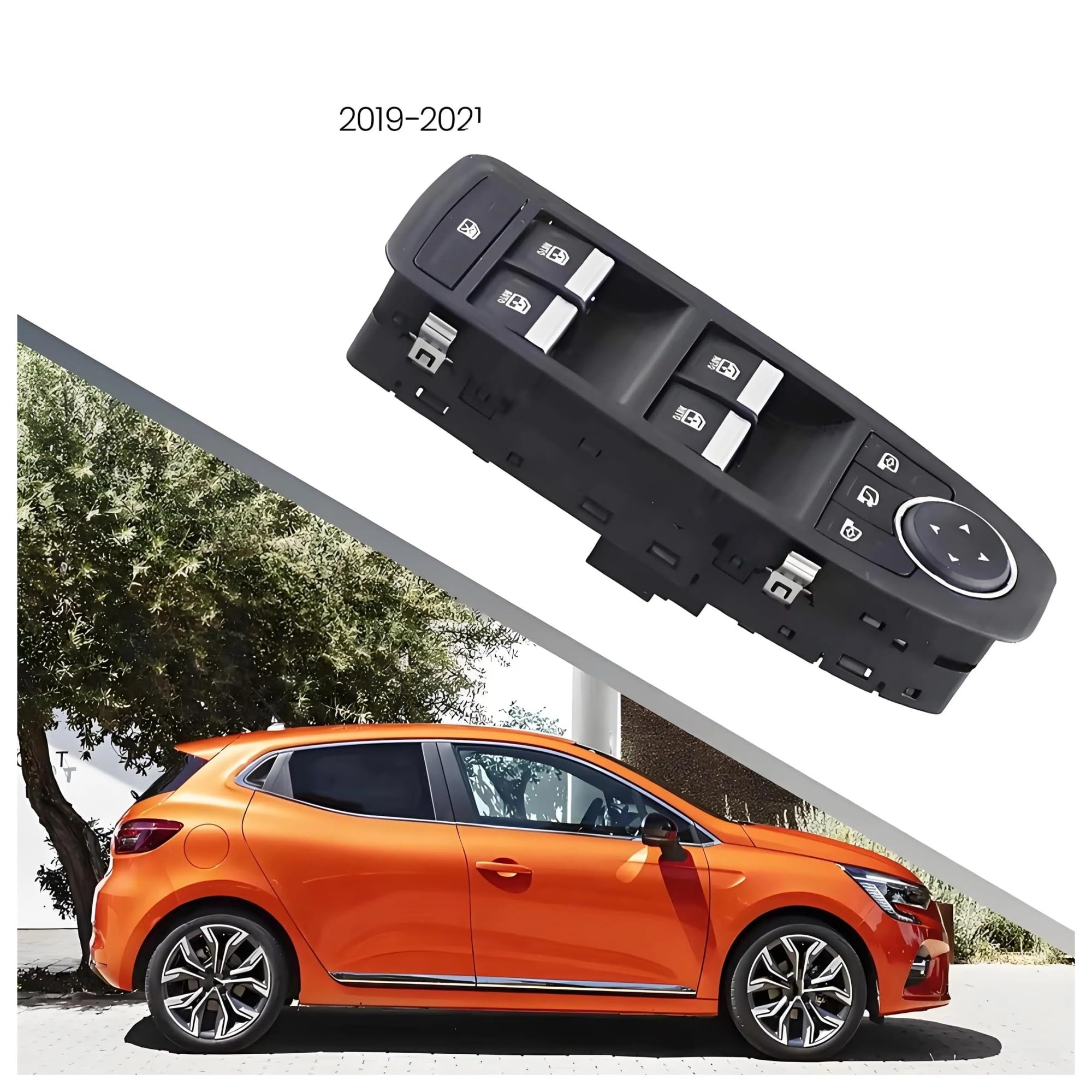 Für Clio 5 Für Captur II 2019-2021 OE 25401-5831R 254107001R Power Lifter Fenster Control Schalter Elektrischer Fensterheberschalter(WithFold)