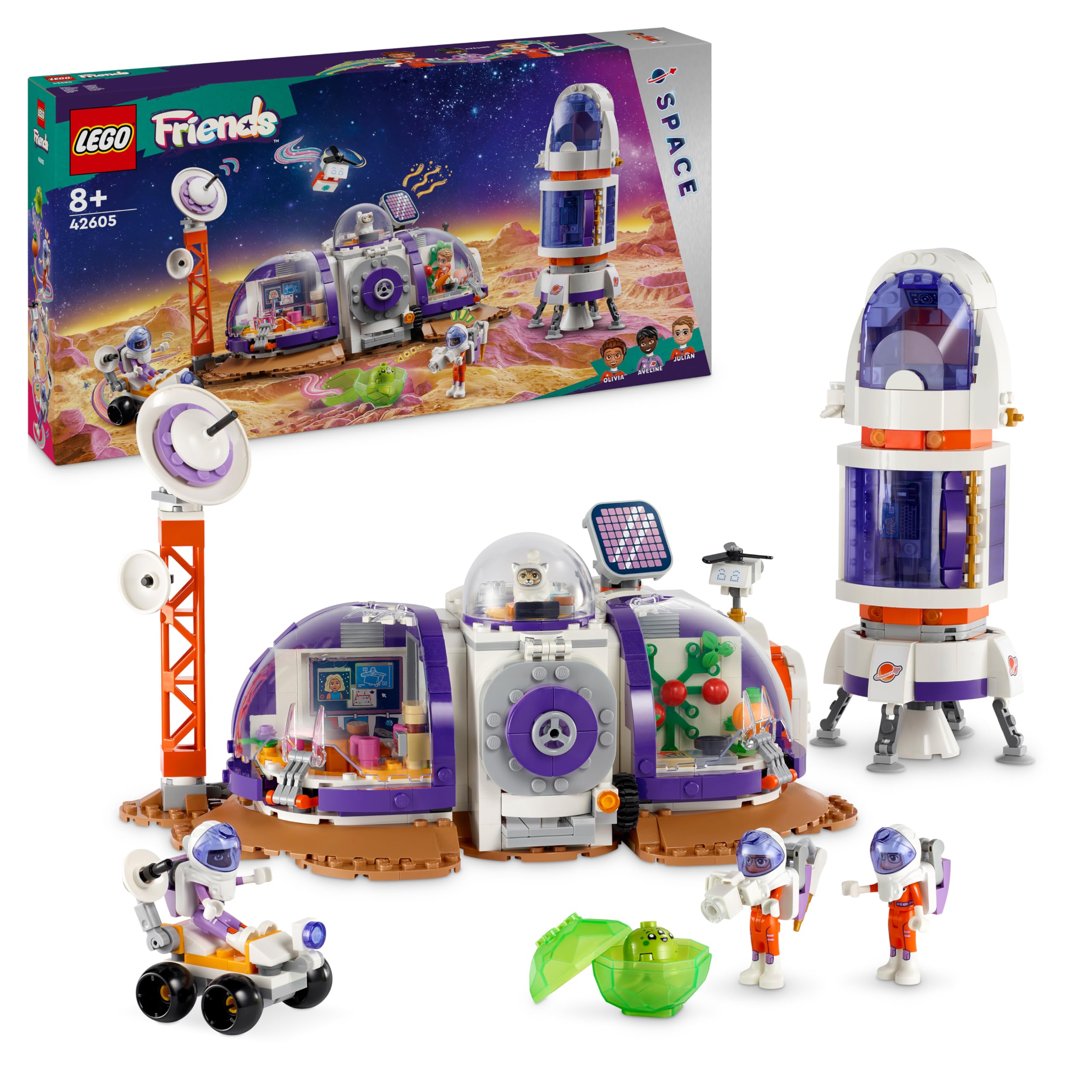 らみぃ Amazon.com: LEGO 42605 Friends Mars-Raumbasis mit Rakete, 3