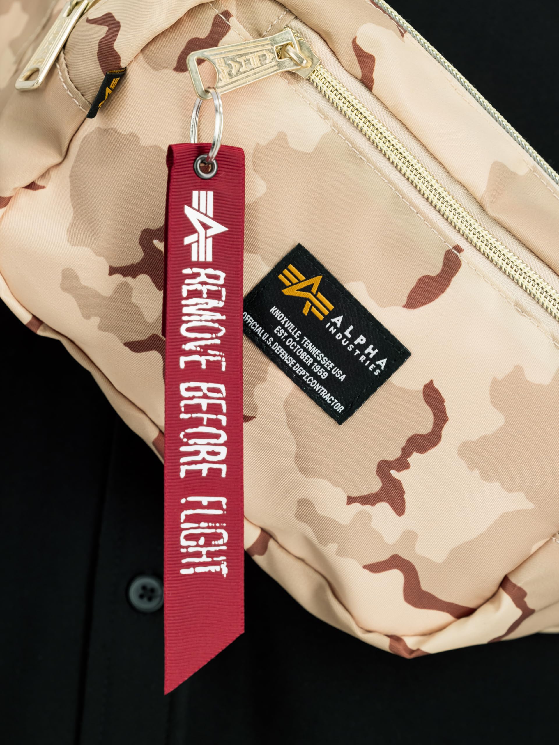 Alpha Industries Unisex Crew Camo Sac Banane Desert Camo 91 Small One Size