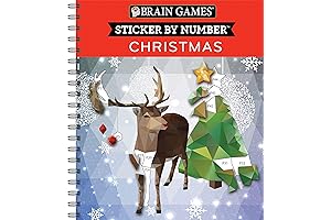 Brain Games: Sticker by Number Christmas Activity Book