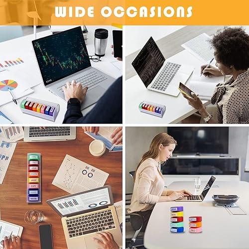 Miniatura 4 de Juego de 8 sellos de oficina autoentintados para copias aprobadas, copias completadas, escaneadas por fax, sello de goma, sello de mensaje, cuenta,