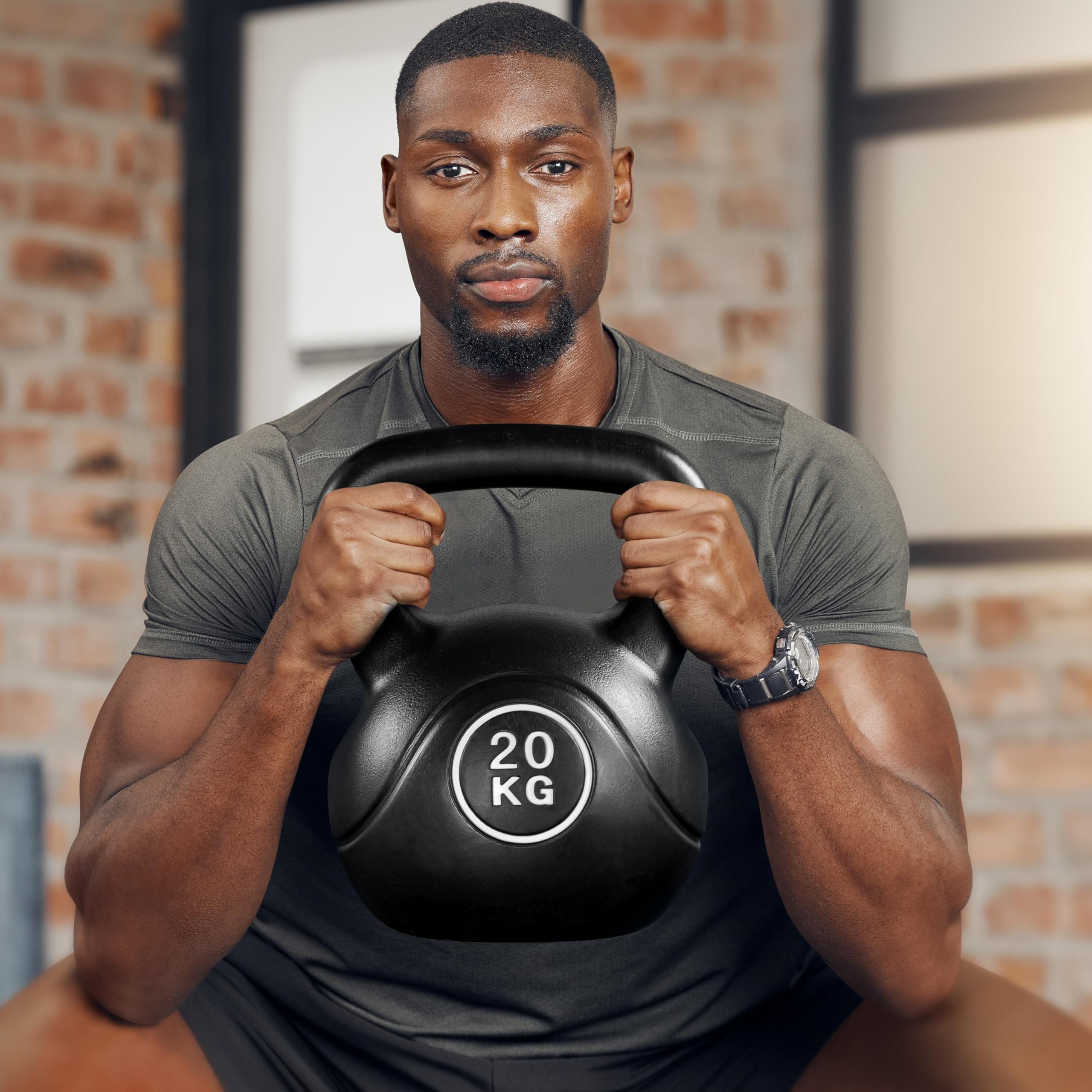 Yaheetech Kettlebell Variété de Poids 6/8/10/12/16/20 kg Fitness de Musculation à Domicile ou Gym pour Femmes et Hommes Sports Kettlebells
