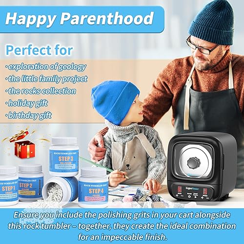 Miniatura 8 de K2 Elite - Kit de vaso de roca profesional, ultra silencioso y de vanguardia, sin escobillas, para adultos y coleccionistas de rocas, reducción de