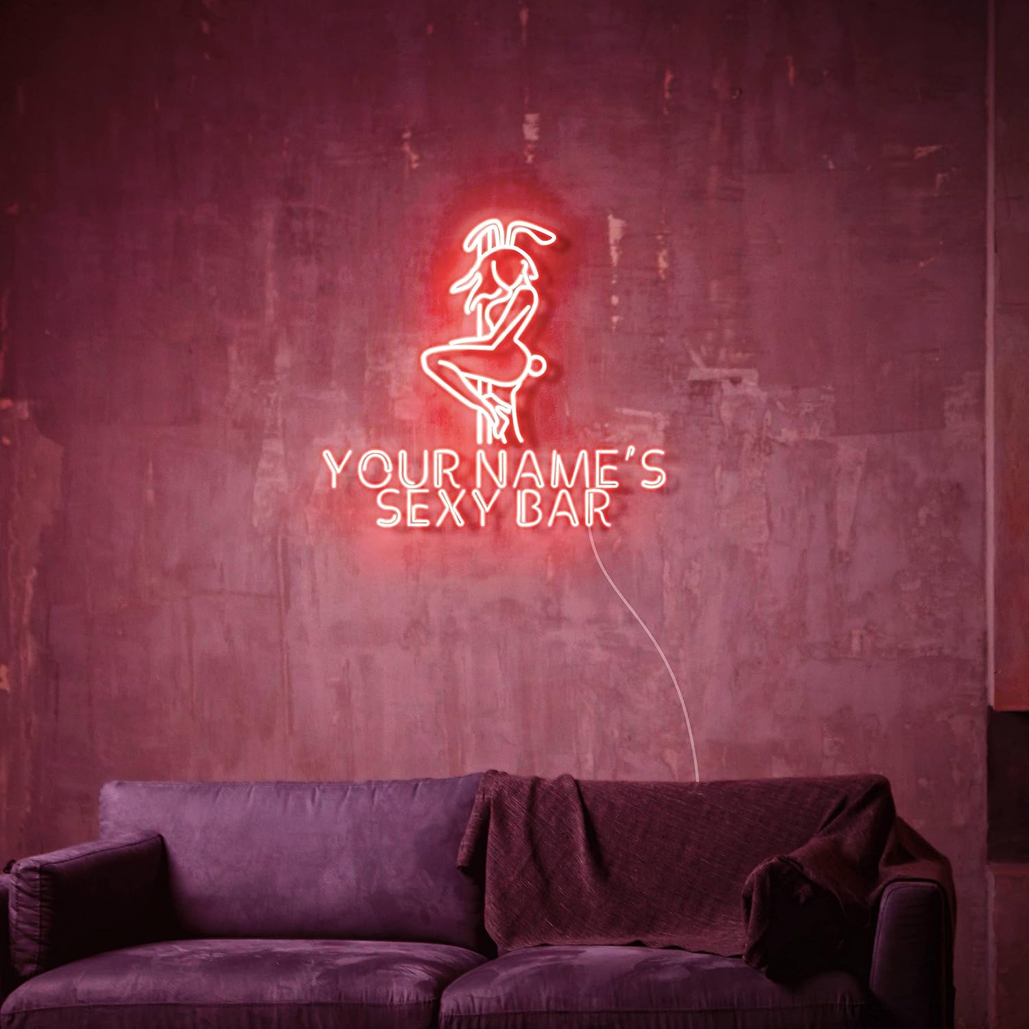 ADVPRO Sexy Bar Man Cave Personalized Ultra-Bright LED Neon Sign - Red - st16s55-fn-q0012-tm-r