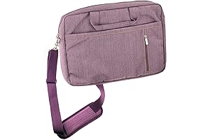 Purple Premium Messenger & Carry Bag Compatible with Acer Flagship CB3-532 15.6" HD Premium Chromebook