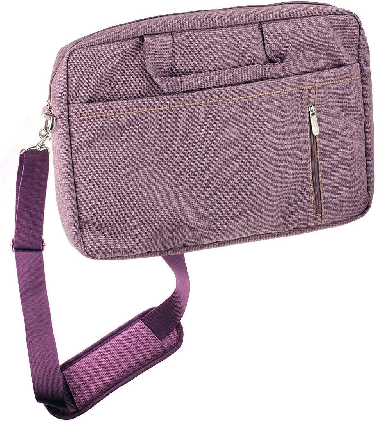 Navitech Purple Premium Messenger/Carry Bag Compatible With Lenevo ThinkPad L490 14 Inch