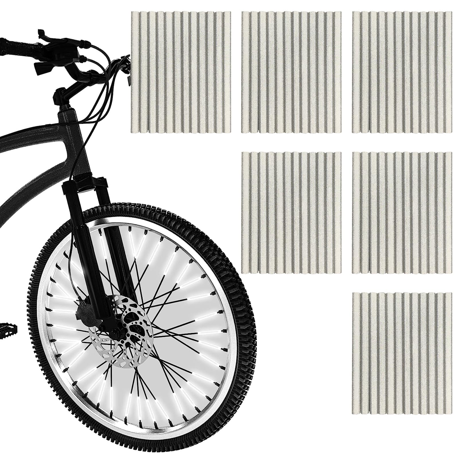 Shudyear 72 Pack Spoke Reflectors