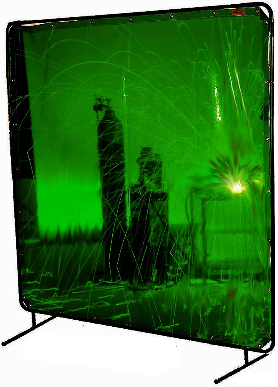 SÜA - Orange Low-Visibility Welding Screen - 6'x 8'- (Screen Only)