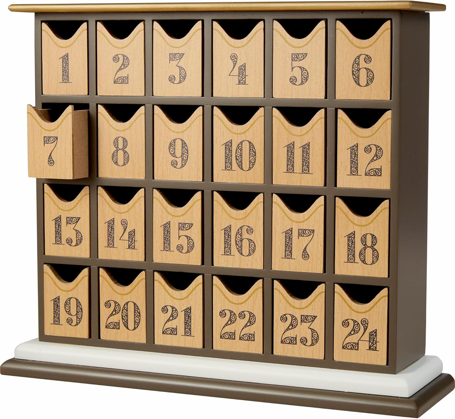 Precious Moments Countdown to Christmas Advent Calendar with Storybook – Wood/Resin Holiday Set with Figurines – 251438