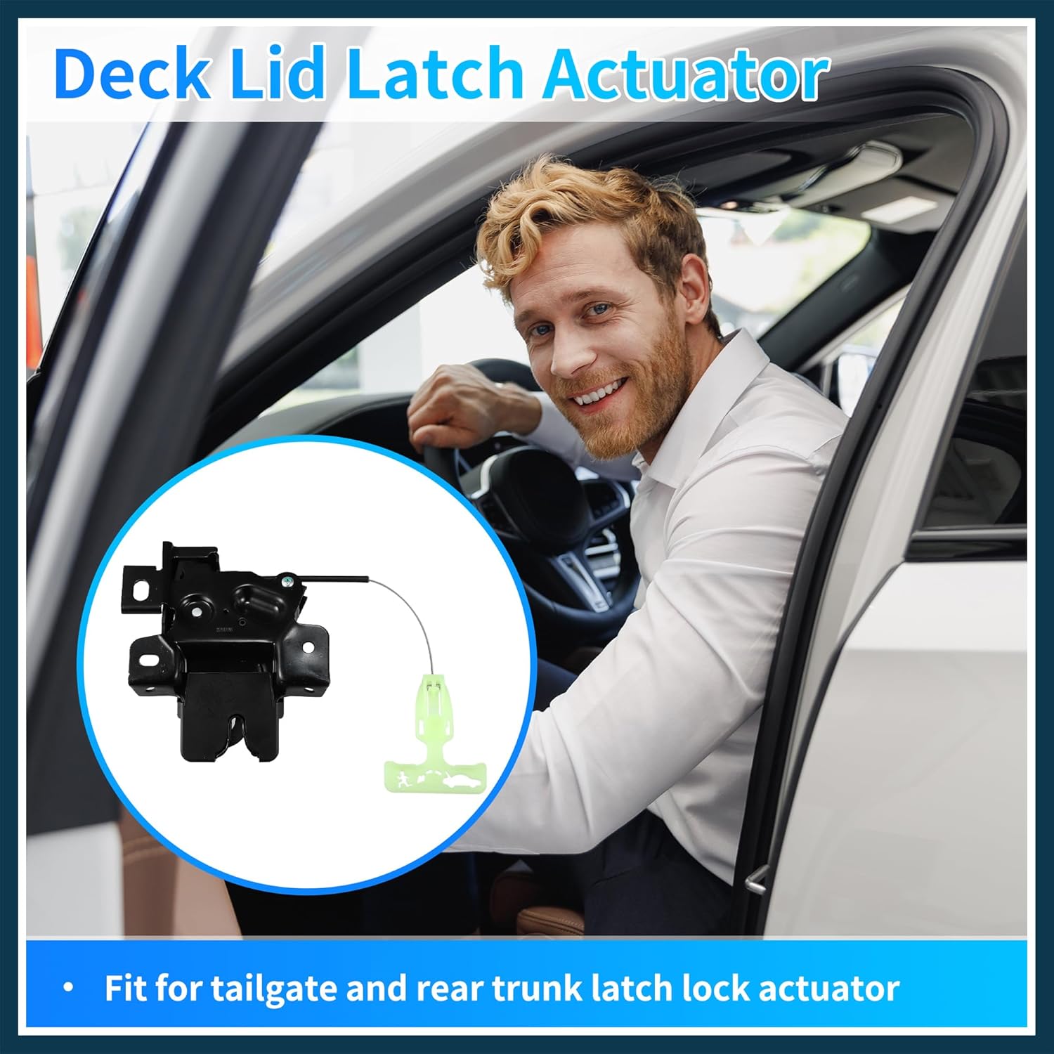 Rear Liftgate Door Lock Actuator for Ford for Mustang 2010-2014 Plastic and Metal Replacement | Rear Side Tailgate Latch Motor 1 Pcs