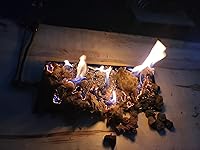 Vista 5 de Troncos de gas de lana de roca de resistencia a altas temperaturas, bolsa de 6 onzas