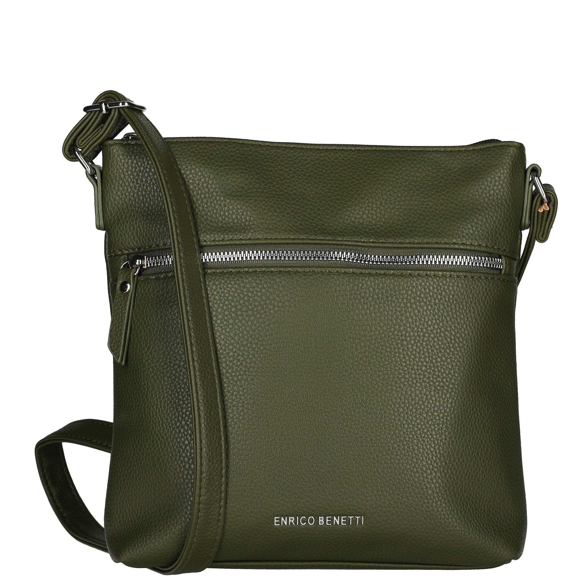 ENRICO BENETTI Women's Sarah Bag, Olijf, ESTÁNDAR