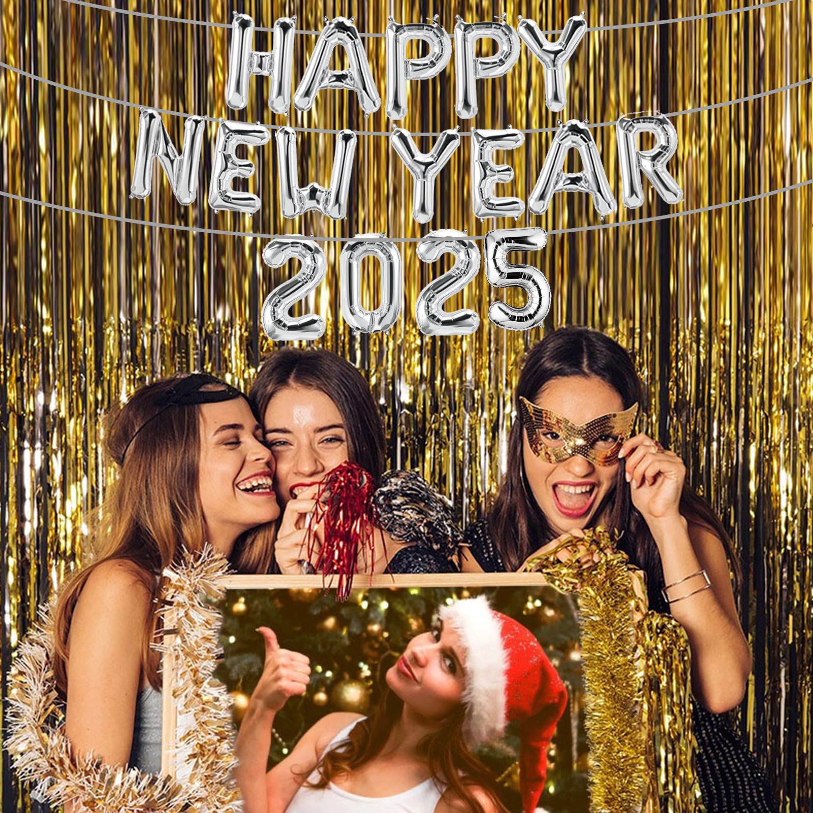 Amazon.co.jp: 2024 Happy New Year アルミホイルバルーン バナー