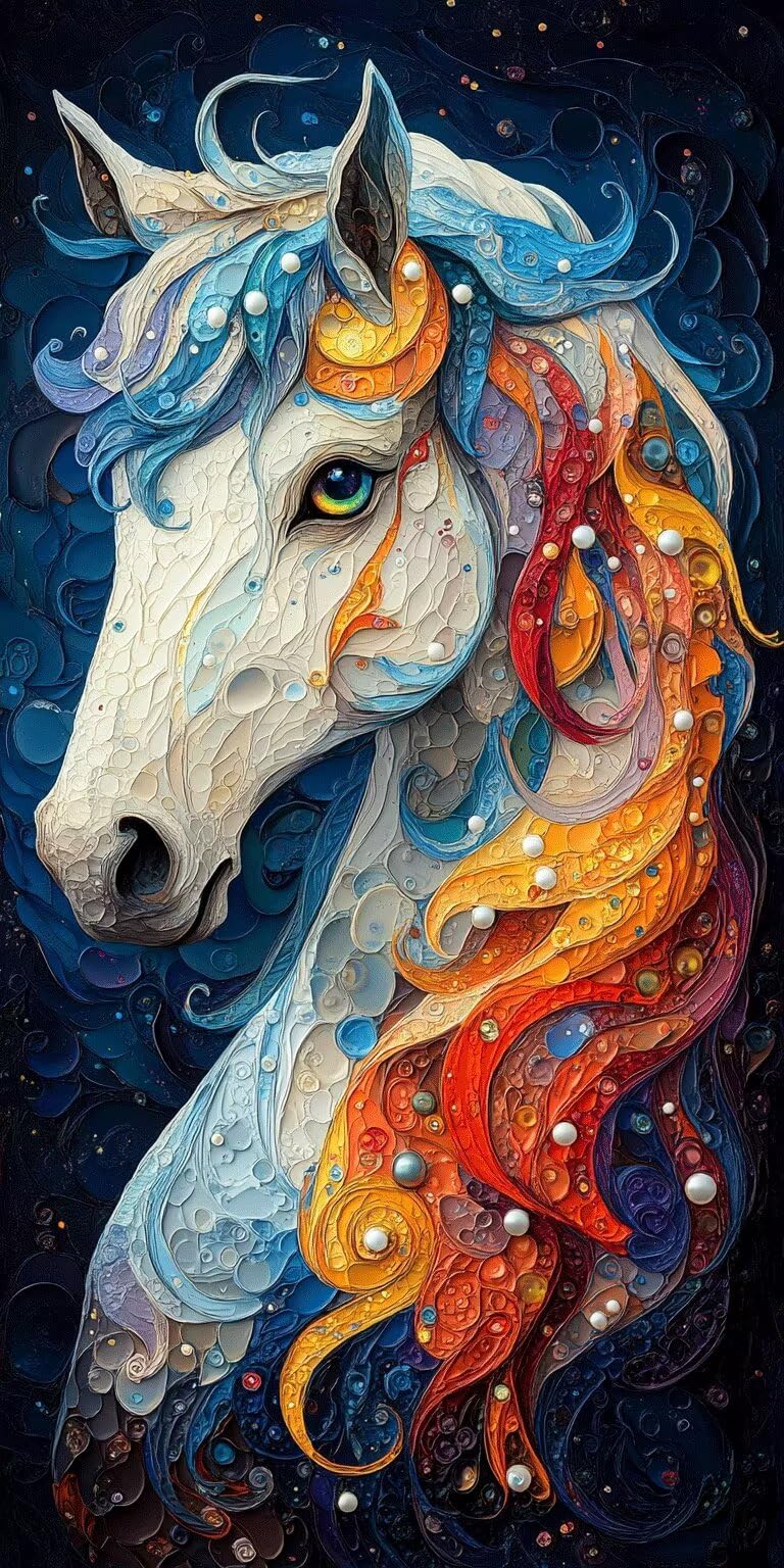 Dipingere con i Numeri Adulti astrattoanimale, 80x160cm, k-22 | Paint by Numbers Senza Cornice, Quadri da Dipingere Numerati, Decorazioni Parete, Oggetti Decorativi per la Casa