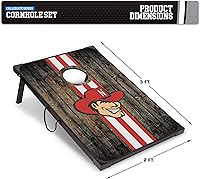 Vista 59 de Wild Sports NCAA 2' x 3' MDF Deluxe Cornhole Set - with Corners and Aprons