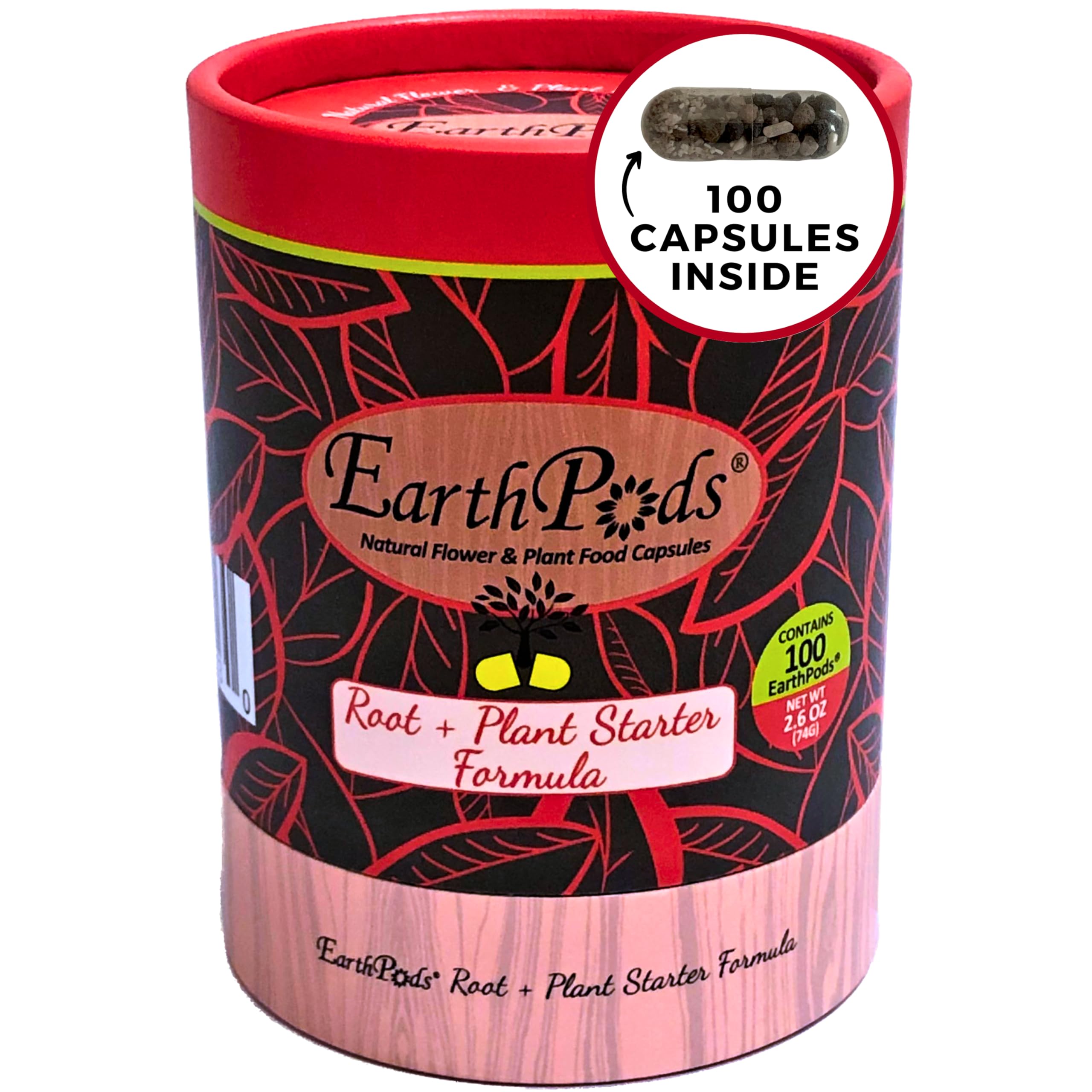 100 EarthPods - Bio Organic Plant Starter Fertilizer Spikes – Special Plant Food Formulated to Jump Start Roots for New Plantings – Prevent Transplant Shock - Made in USA