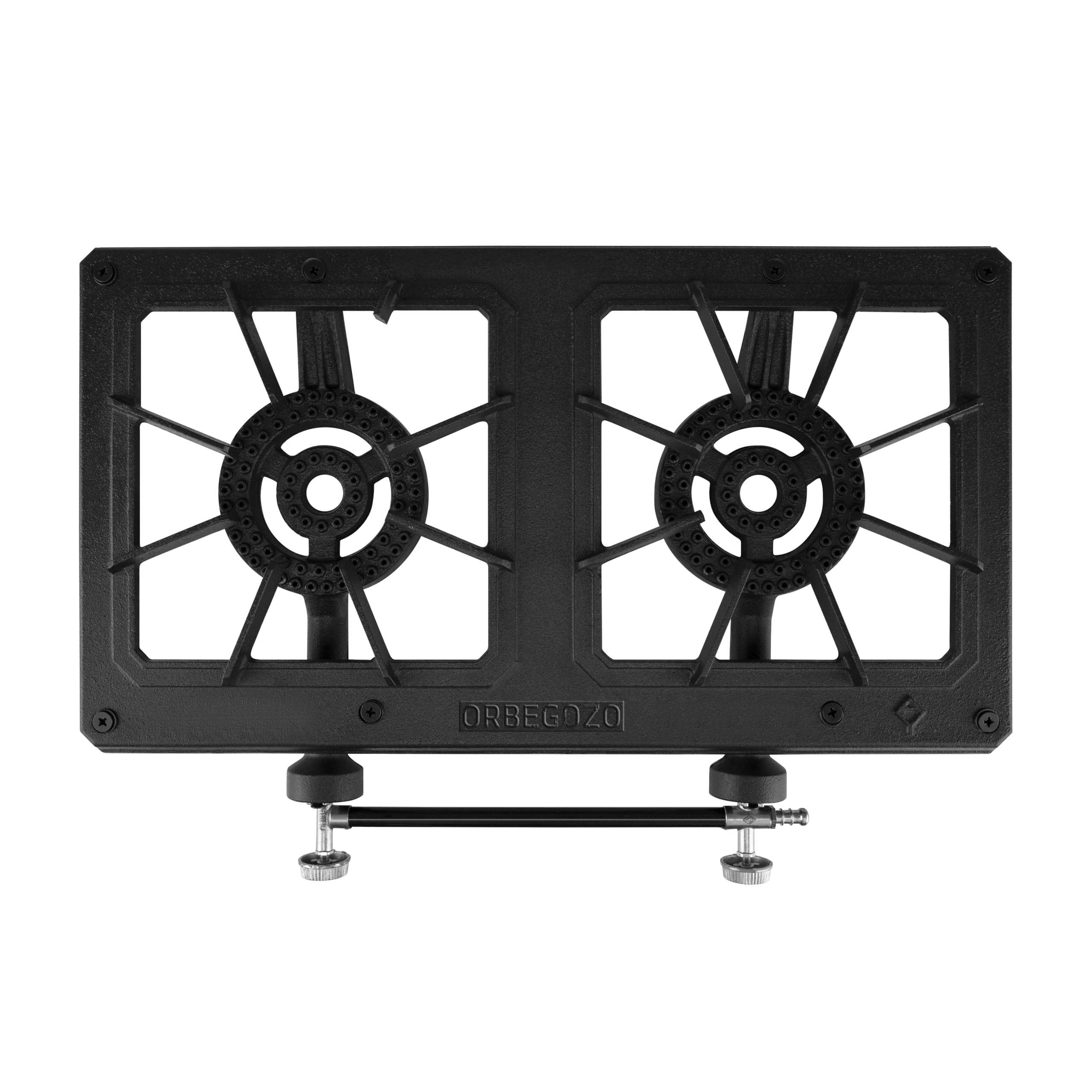 ORBEGOZO Fornello a gas 2F 7000W, Ghisa, Butano e Propano