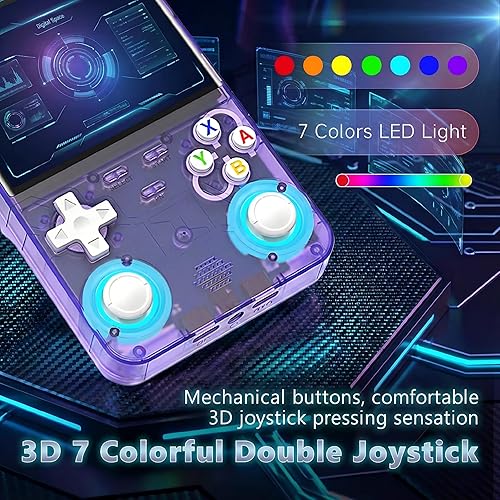 Miniatura 7 de Consola de juegos portátil R36 Ultra Retro, precargada de más de 20000 juegos clásicos, pantalla IPS de alta resolución de 4.0 pulgadas, sistema