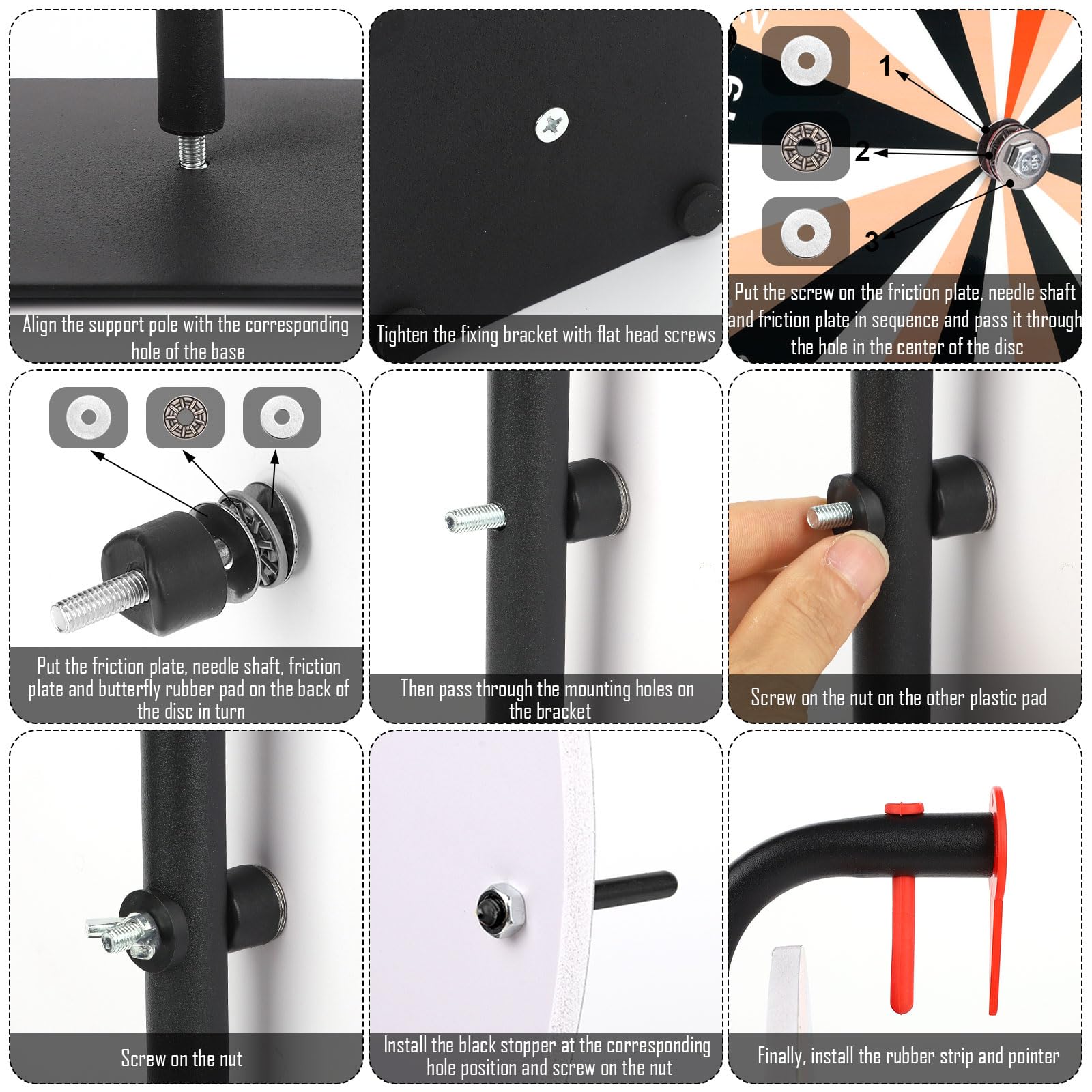 Ruota Dei Premi Girevole Da 40cm - 24 Slot Per Feste, Giochi, Eventi - Con Supporto E Accessori - Foto 4