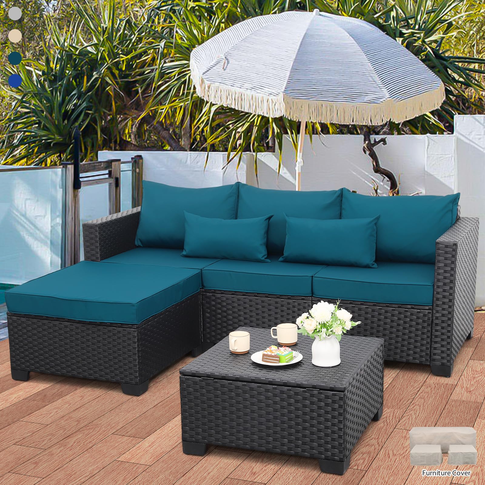 Rattaner Storage 3-Piece