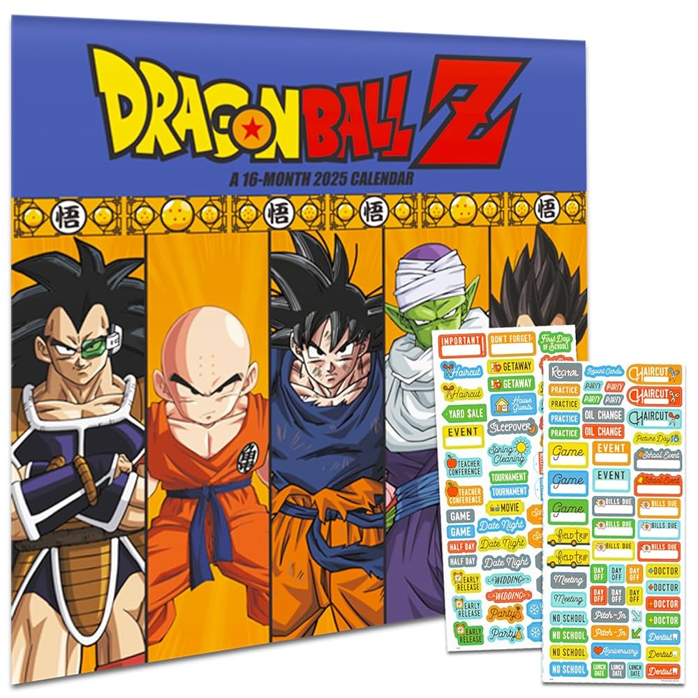ドラゴンボール　カレンダー Amazon | ドラゴンボールZカレンダー 2025年 - デラックス2025