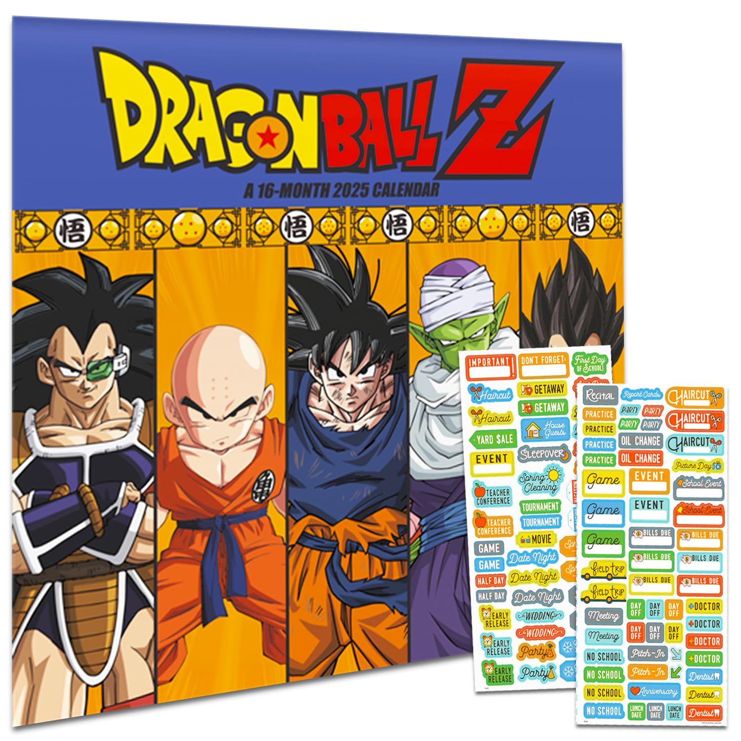 TOEI Animation Dragon Ball Z Calendar 2025 - Deluxe 2025 Dragon