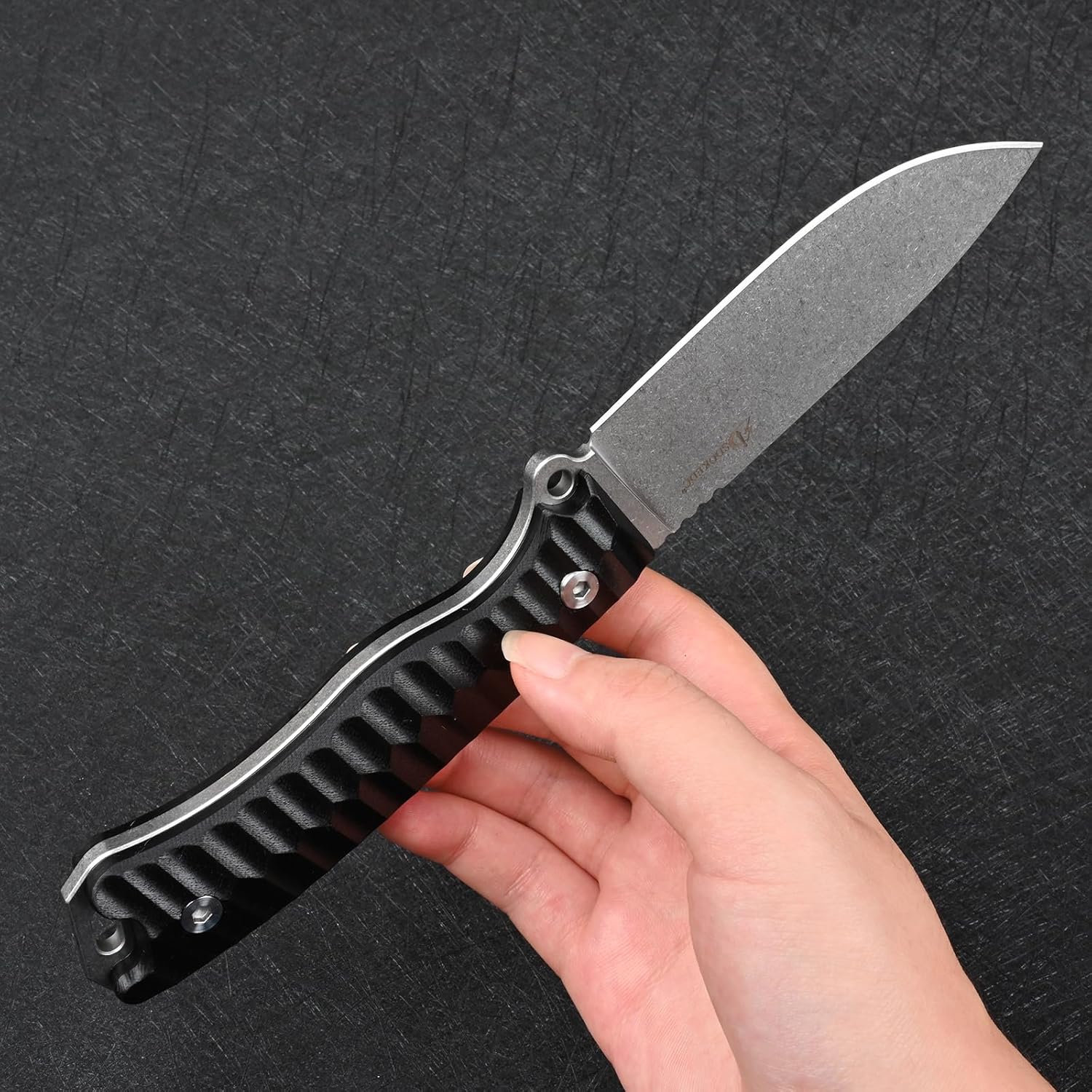 Knives 14C28N Steel Tactical Fixed Blade Knife with kydex sheath for Men EDC Outdoor Camping Survival Hunting (White+black handle)