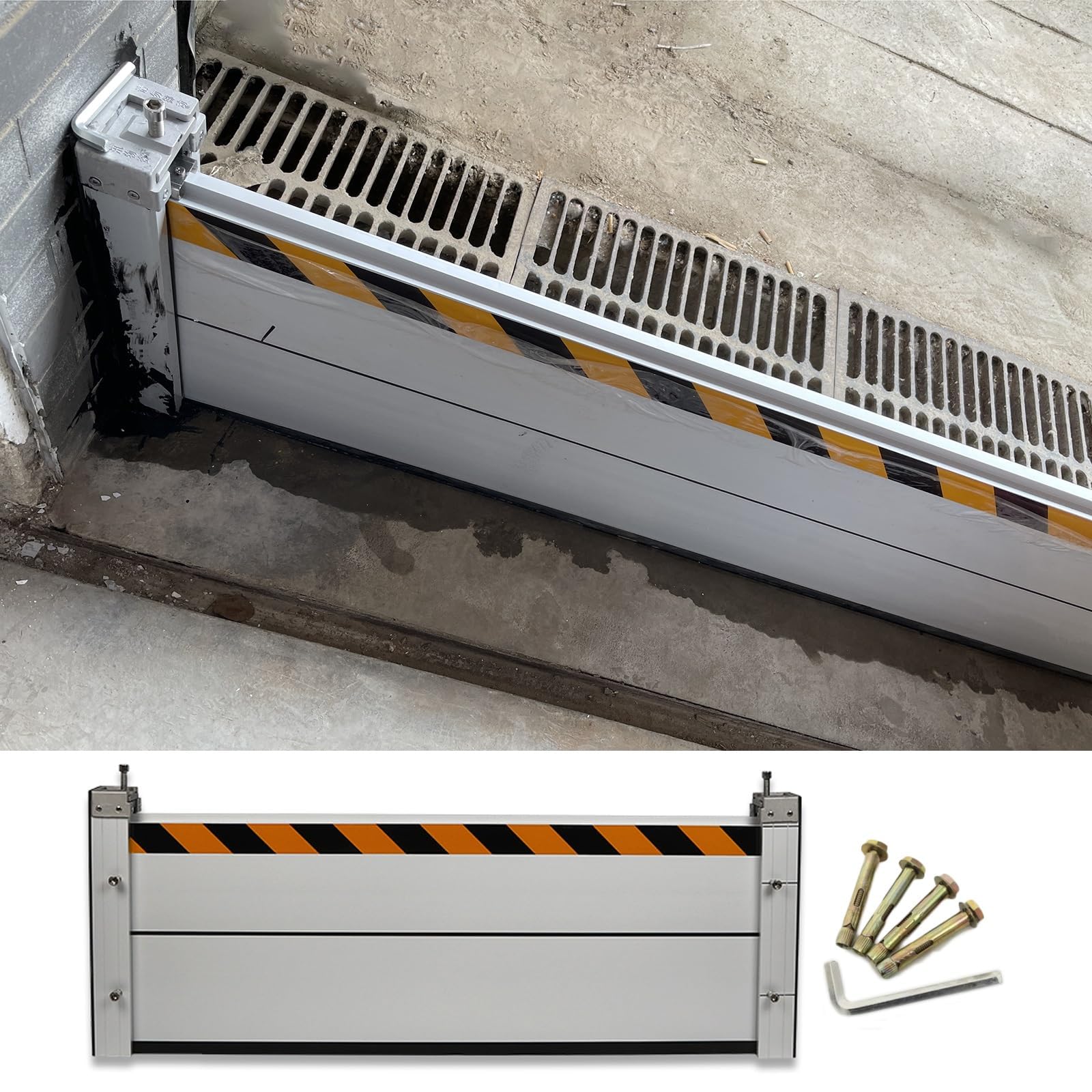 Barrière contre les inondations de sous-sol et kit de seuil étanche