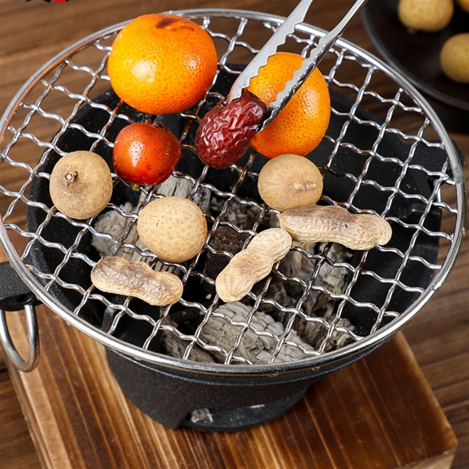 Zapasowy grill, ruszt do grillowania 13-60 cm Siatka do grillowania ze stali nierdzewnej 304 Okrągła metalowa siatka do grilla Ruszt Siatka Camping Piknik Stojak na żywność Grille Akcesoria kuchenne (