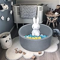 Vista 5 de TRENDBOX Esponja de espuma suave para interior redonda para pelotas enviadas desde Estados Unidos, gris oscuro