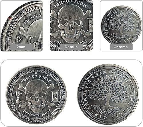 Miniatura 6 de AtSKnSK Moneda Memento Mori Vivere