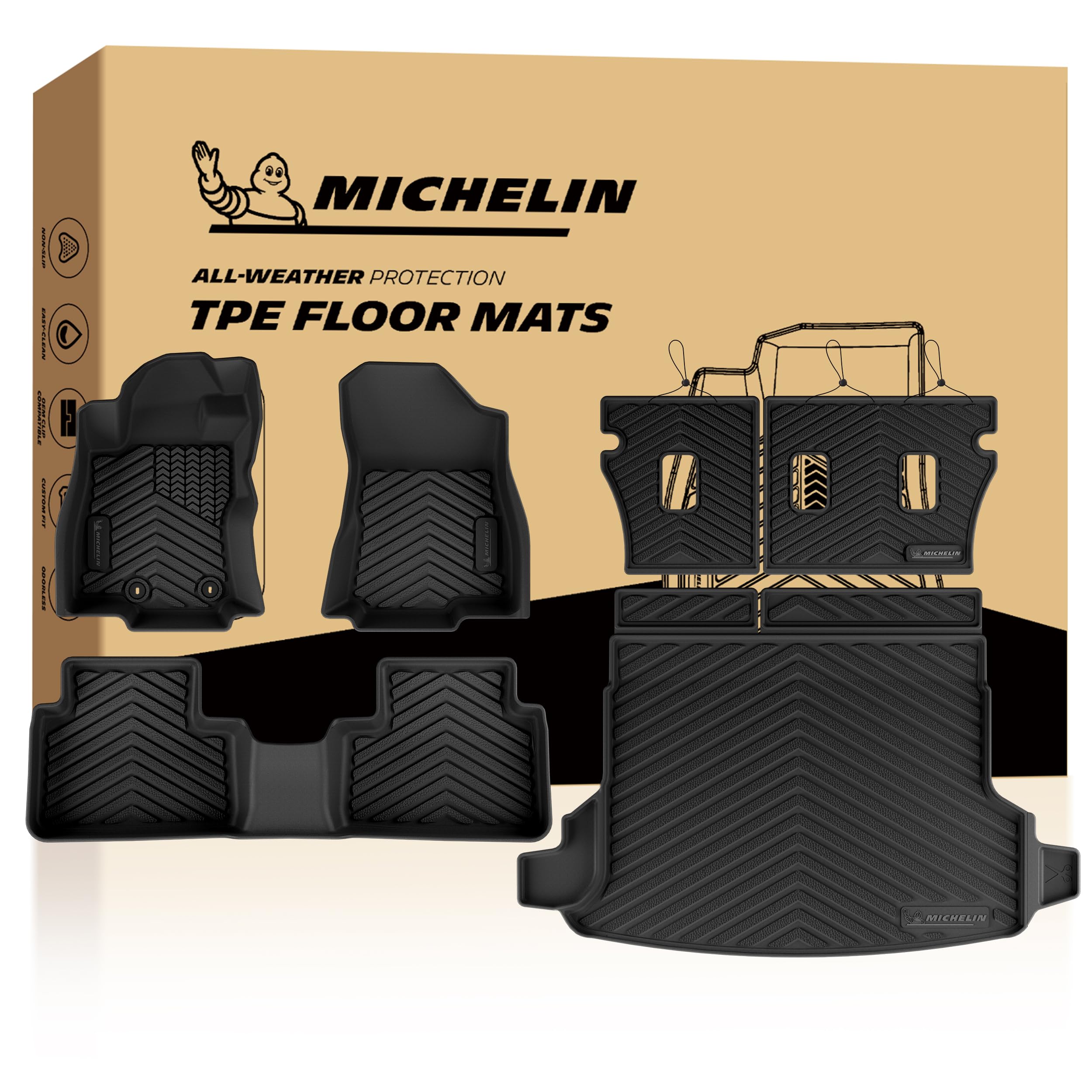Michelin Vehicle Mats for 2025-2026 Subaru Forester Gas (6 Piece)