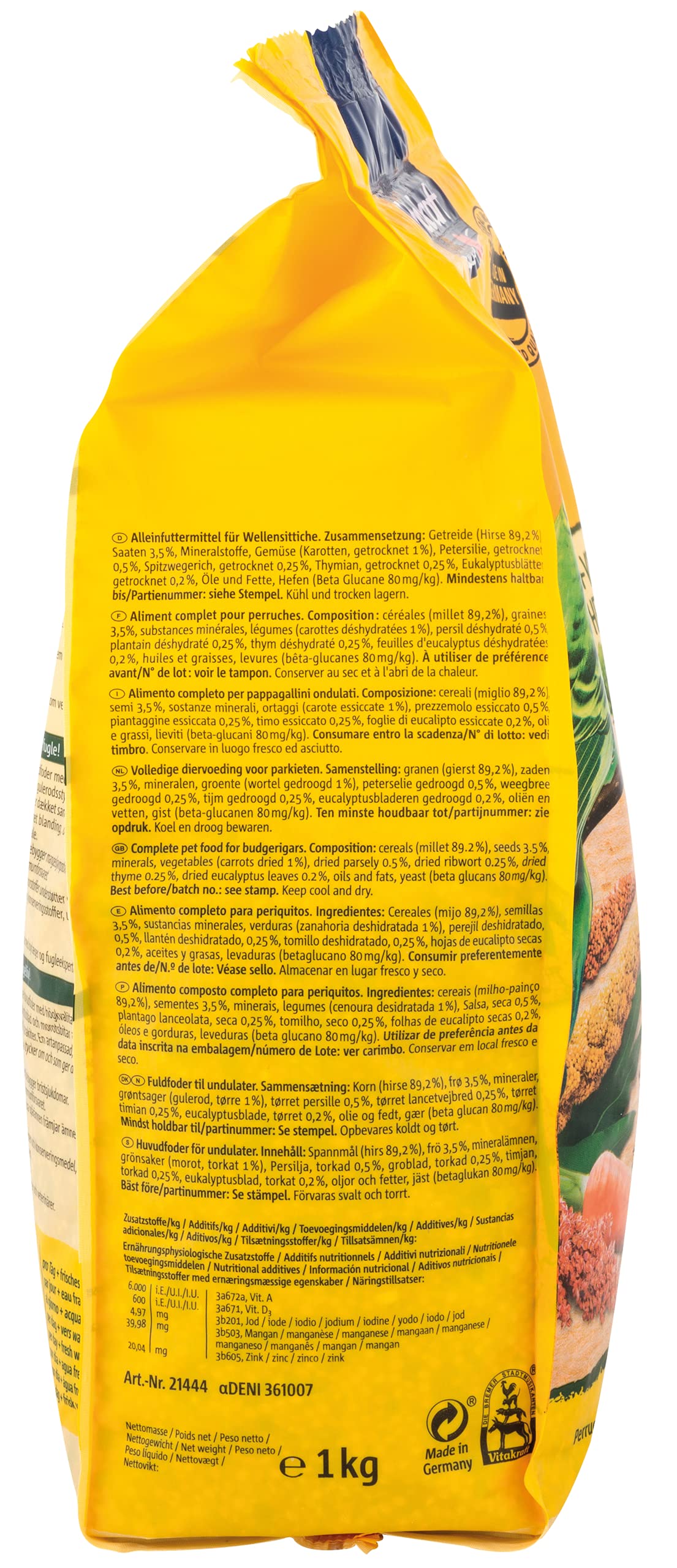 Vitakraft menú periquitos - 1 KG, 333.33 g (Pack of 3) - Image 4
