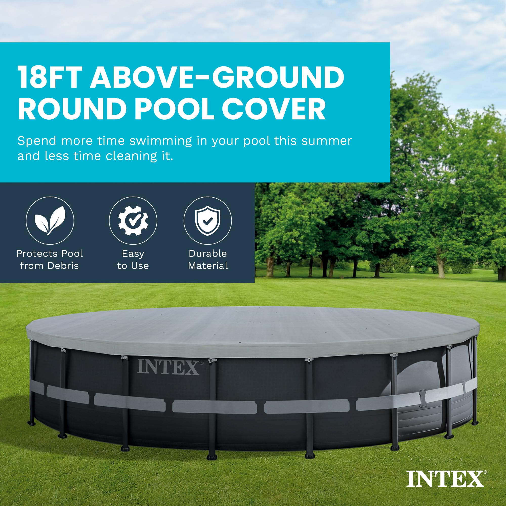 Intex bâche Protection pour Piscine Ronde 5m49