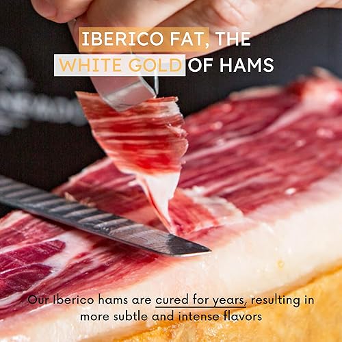 Miniatura 5 de Monte Nevado Jamón ibérico Bellota - Alimentado con bellota - Peso mínimo 16.5 libras, 32 meses de tiempo medio de curado - Jamón ibérico Pata Negra