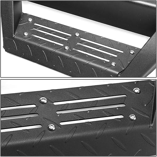 Miniatura 8 de DNA MOTORING STEPB-ZTL-8232 - Estribos de barra Nerf de 3 pulgadas con revestimiento de polvo compatible con Jeep Wrangler 2-Dr  18 Wrangler JK 2-Dr