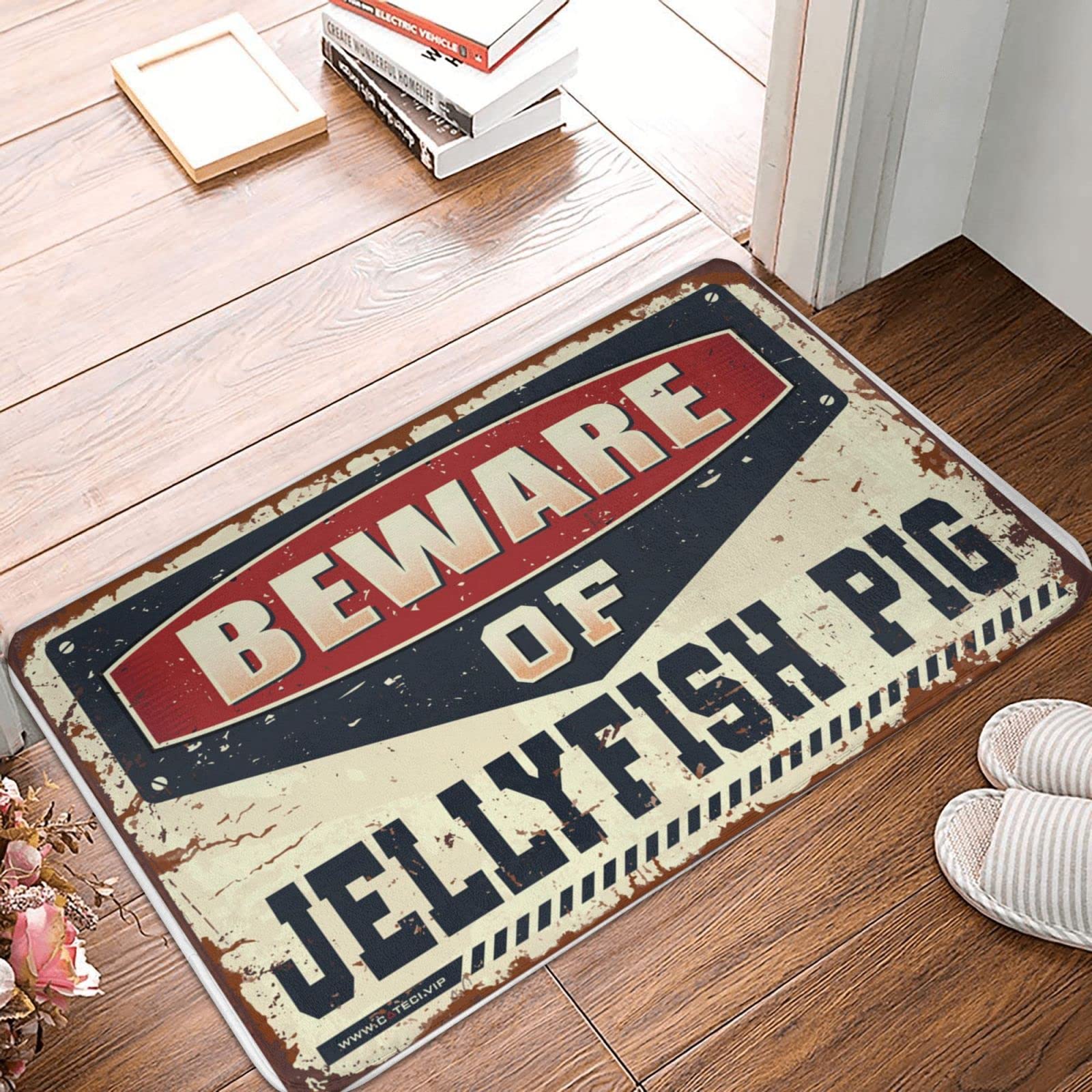 Tapis de porte d'extérieur évite les salissures paillasson humour 65x90