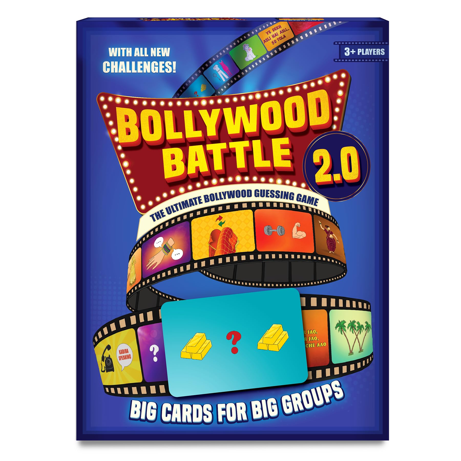 Gouda Games Bollywood Battle 2.0 – Fast-Paced Trivia & Guessing Card Game for Groups, Game Nights & Parties, Gift for Bollywood Fans, Board Game Lovers, Teens & Adults, 3+ Players-picture-13