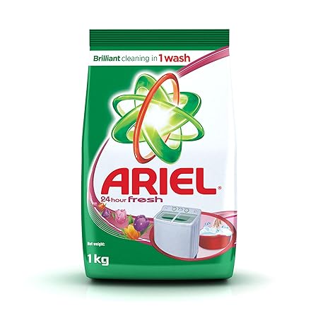 Ariel 24 hour Fresh Washing Detergent Powder 1 kg Pack