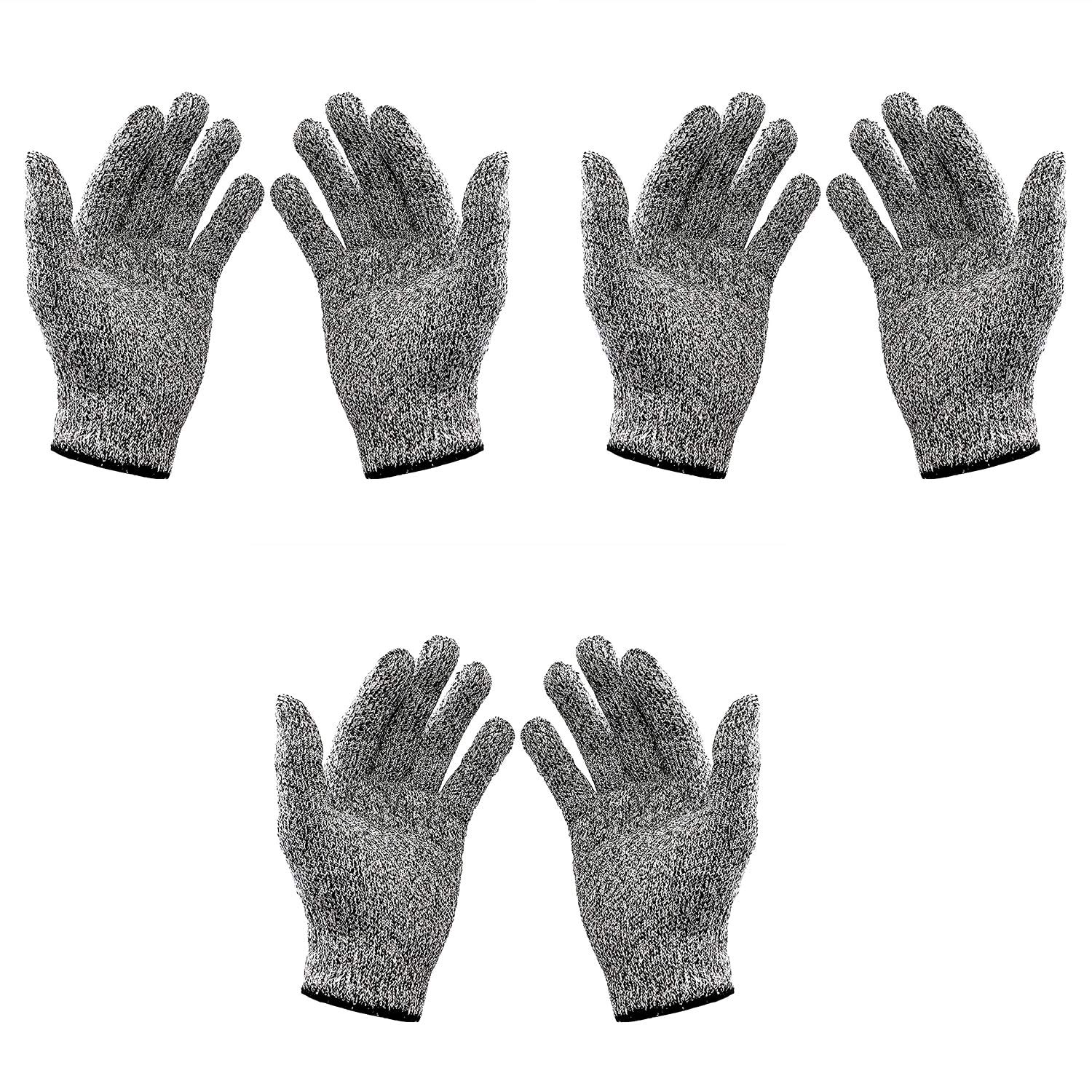 VOLO Knife Cut Resistant/Anti Hand Cutting, Level 5 Protection, High Performance Safety Kitchen Cuts Gloves, for Cutting, Slicing, Wood Carving, Food Grade Kitchen Hand Safety Gloves. (3 Pair) (B091Q4WDKM) Amazon Price History, Amazon Price Tracker