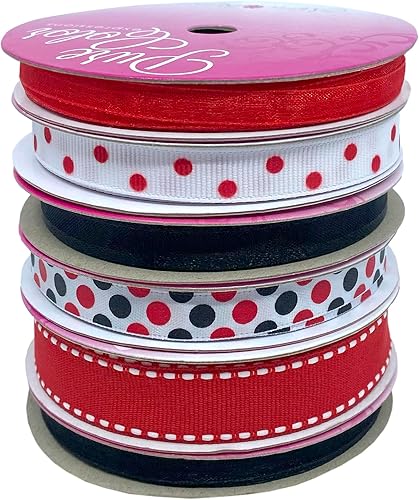 Miniatura 7 de Morex Ribbon Sweet Petite Ribbon, 39 yardas, patriótico, 6 unidades