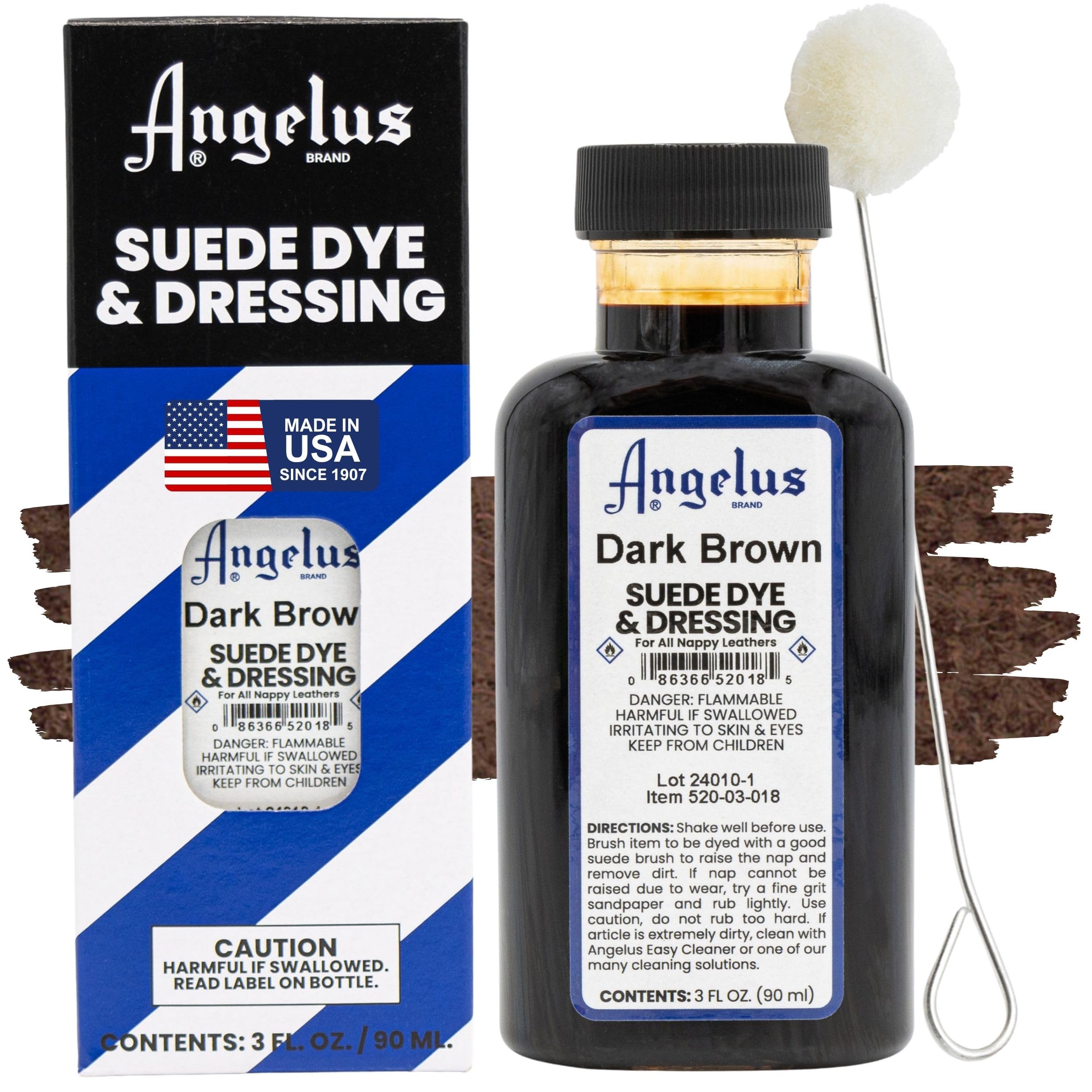 Angelus Suede Dye Dark Brown