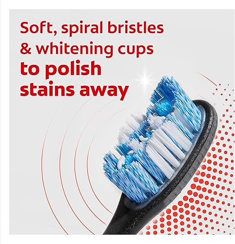 Miniatura 3 de Kit de inicio de cepillo de dientes Colgate con cabezal reemplazable, Optic White, 2 cabezales de cepillo