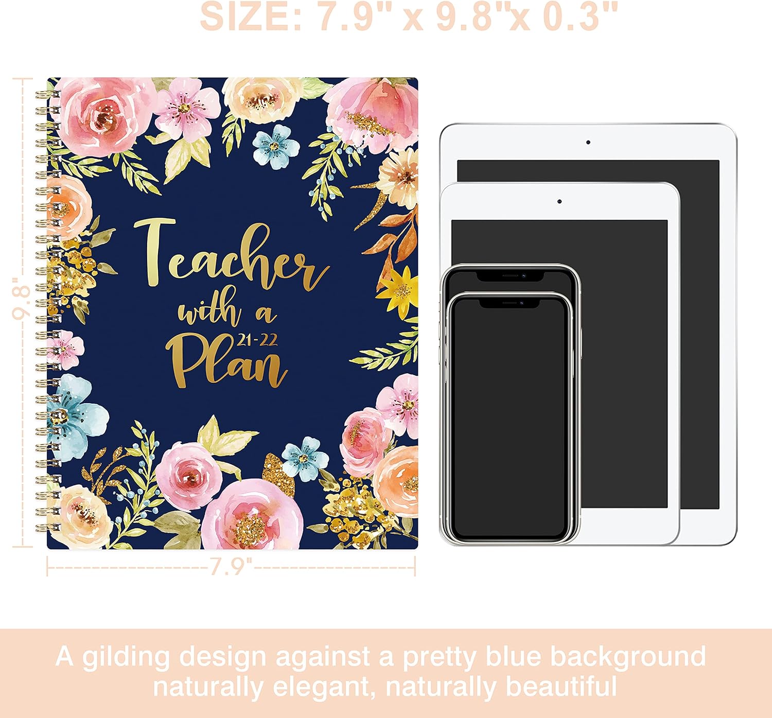 2021-2022 Teacher Planner - Teacher Planner for Academic Year 2021-2022, 8'' x 10'', July 2021 - June 2022, Lesson Plan Book, Weekly & Monthly Lesson Planner with Quotes : Office Products