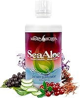Vista 1 de Nature's Liquids - SeaAloe Liquid Whole Food, (32 onzas), suplemento líquido multivitamínico y mineral, con aloe vera, verduras marinas, Pau D