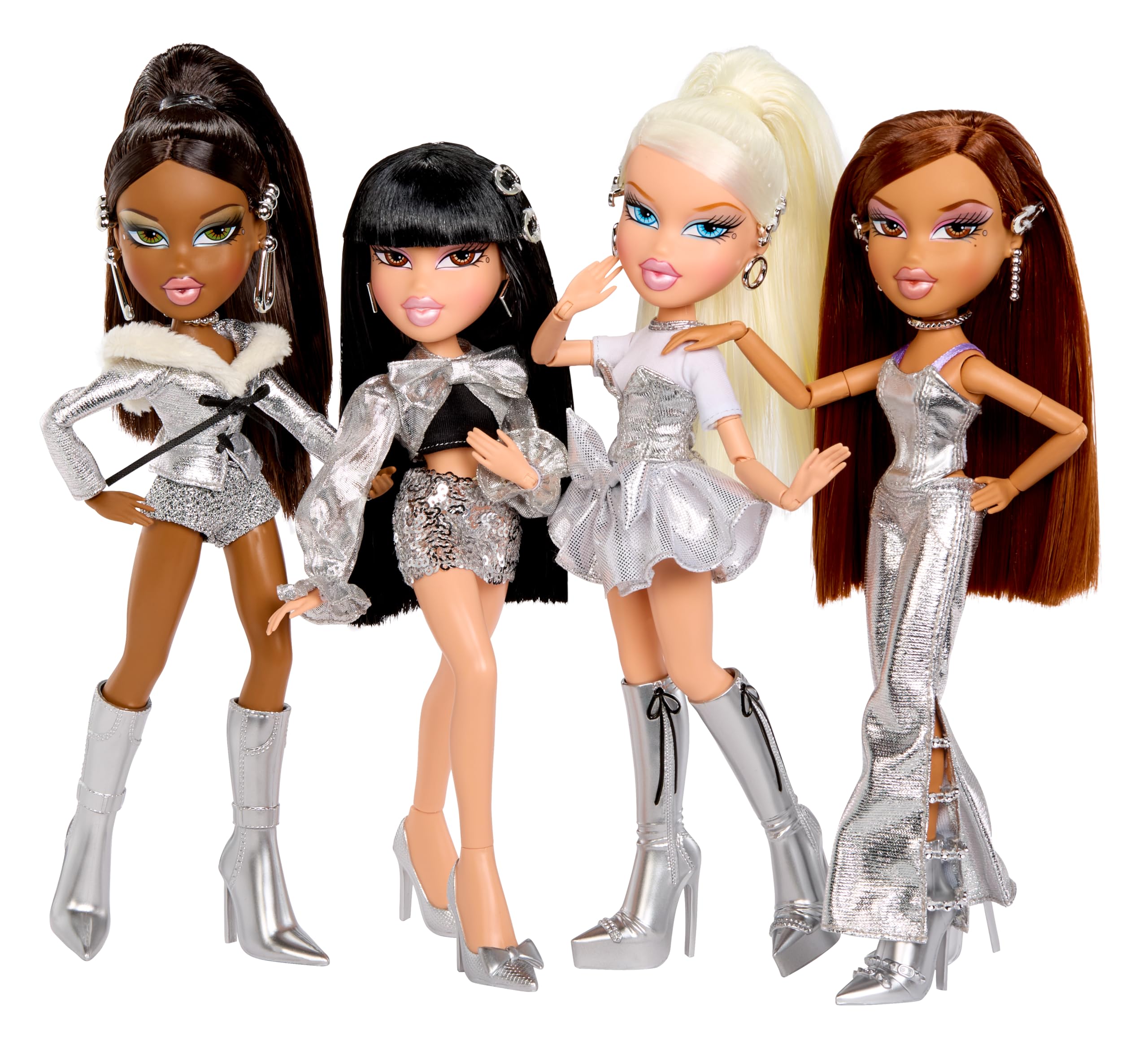 Bratz Charmz Jade - Bambola fashion con braccialetto con charm collezionabile, include abbigliamento e accessori, fornita in una confezione da esposizione, da personalizzare e collezionare