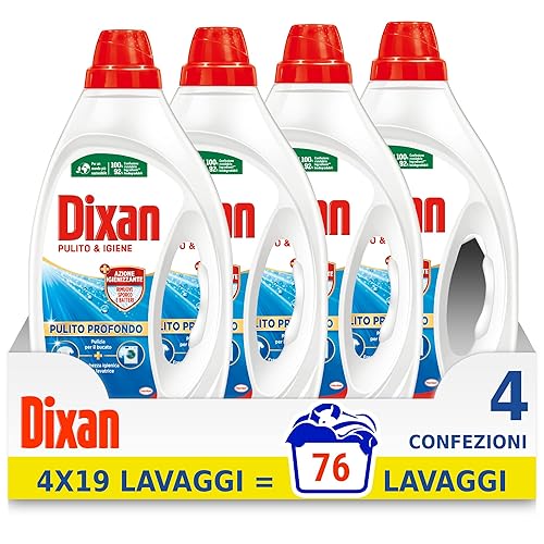 Immagine del prodotto Dixan Detersivo Lavatrice Liquido Igiene, 19x4 lavaggi