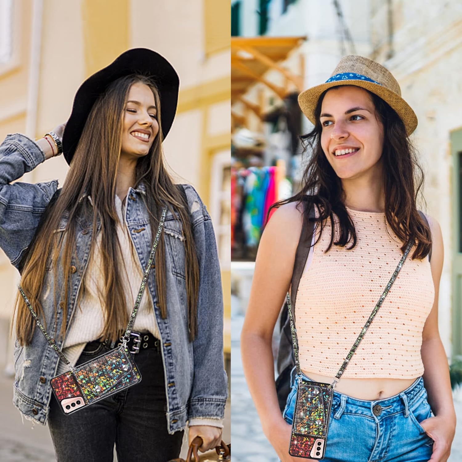 Asuwish Phone Case for Samsung Galaxy S21 Plus S21  5G Wallet Cover with Screen Protector and Card Holder Stand Leather Bling Glitter Cell Accessories S21 5G S21plus 21S   S 21 21  G5 Women Men Black